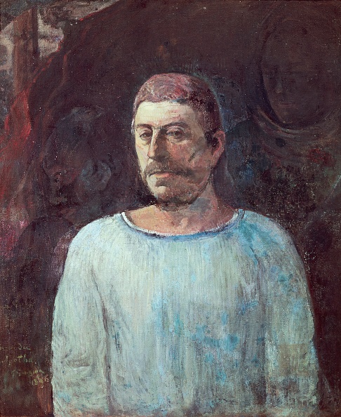 FRANCE - CIRCA 2002:  Self-portrait at Golgotha, 1896, by Paul Gauguin (1848-1903), oil on canvas, 76x64 cm. (Photo by DeAgostini/Getty Images); San Paolo, Museu De Arte De Sao Paulo (Art Museum). (Photo by DeAgostini/Getty Images)
